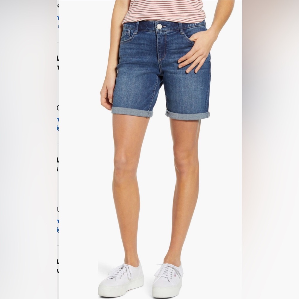 Wit & Wisdom Ab Solution Denim Jean Shorts womens‎ Size 4 NWT
